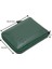 Hakiki Deri Kağıt Para ve Bol Şeffaf Kart Bölmeli, Fermuarlı Unisex Kartlık - Yeşşil 1
