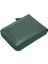 Hakiki Deri Kağıt Para ve Bol Şeffaf Kart Bölmeli, Fermuarlı Unisex Kartlık - Yeşşil 2