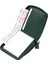 Hakiki Deri Kağıt Para ve Bol Şeffaf Kart Bölmeli, Fermuarlı Unisex Kartlık - Yeşşil 4