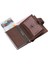 Hakiki Eskitme Deri Mekanizmalı, Kağıt Para Bölmeli ve Patlı Unisex Cüzdan Kartlık-Tg Kahve 3