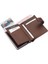 Hakiki Eskitme Deri Mekanizmalı, Kağıt Para Bölmeli ve Patlı Unisex Cüzdan Kartlık-Tg Kahve 4