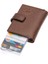 Hakiki Eskitme Deri Mekanizmalı, Kağıt Para Bölmeli ve Patlı Unisex Cüzdan Kartlık-Tg Kahve 6