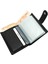 Hakiki Deri Kağıt Para ve Bol Şeffaf Kart Bölmeli Patlı Unisex Kartlık - Siyah 3