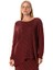 Uzun Kol Elvan Sonbahar ve Kışlık Triko Bluz Bordo Brd 1