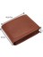 Hakiki Deri Kağıt Para, Bozuk Para ve Bol Kart Bölmeli Patlı Erkek Cüzdanı - Taba 1