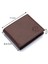 Hakiki Deri Kağıt Para, Bozuk Para ve Bol Kart Bölmeli Erkek Cüzdanı - Kahverengi 1