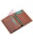 Hakiki Eskitme Deri Kağıt Para ve Kart Bölmeli Erkek Cüzdanı - Kızıl Taba 4
