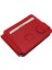 Hakiki Deri Çift Taraflı Kullanıma Uygun Kuşaklı Kağıt Para Klipsli Unisex Kartlık-Kırmızı 2