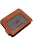Hakiki Eskitme Deri Kuşaklı Kağıt Para Klipsli Unisex Kartlık - Taba 5