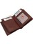 Hakiki Deri Kağıt Para, Bozuk Para ve Bol Kart Bölemli Erkek Cüzdan - Kahverengi 4