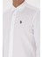 Erkek Beyaz Gömlek Desenli 50308611-VR013 7