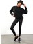 Siyah Parçalı Basic Sweatshirt 3408 2