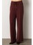 Kadın Beli Lastikli Bol Paça Pantolon 66307 Bordo 3