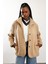 Camel Peluş Mont 5