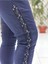 YG60008 İtalyan Yanlar Pulpayet Coton Pantolon Lacivert 5