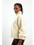 Krem Fermuarlı Polar Sweatshirt 7429 5