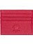 Hakiki Deri Slim Ince Unisex Kartlık - Kırmızı 3