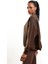 Kahverengi Parçalı Basic Sweatshirt 3408 3