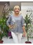 YG5810 Baskılı İtalyan Triko Bluz Gri 6