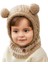Bebek Çocuk Kış Şapkası Sıcak Tutmalı Erkek/kız Örgü Rüzgar Geçirmez Kulak Koruyuculu Tek Parça Şapka (Yurt Dışından) 1
