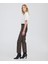 Deri Görünümlü Straight Fit Pantolon IW6250003223074 3