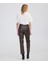 Deri Görünümlü Straight Fit Pantolon IW6250003223074 4