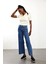 Mavi Yüksek Bel Lyocell Wide Leg Jean 2