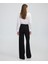 Wide Leg Fit Aller Detaylı Pantolon IW6250003198001 3