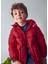 4-10 Yaş Arası Kapüşonlu Mont - Kırmızı 1