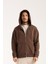 %100 Pamuk Erkek Oversize Fermuarlı Kapüşonlu Sweatshirt | Bol Kesim Hoodie 3