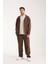 %100 Pamuk Erkek Oversize Fermuarlı Kapüşonlu Sweatshirt | Bol Kesim Hoodie 5