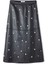 Metal Aksesuarlı Deri Görünümlü Etek IW6250004127001 4