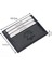 Hakiki Deri Slim Ince Unisex Kartlık - Siyah 1