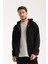 %100 Pamuk Erkek Oversize Fermuarlı Kapüşonlu Sweatshirt | Bol Kesim Hoodie 1