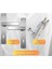 Lusso Inox Aynalı Oda Kapı Kolu ve 40X23MM Saten Oda Gömme Kilit Set 4