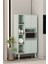 Linea Mint Yeşili Mdf Çok Amaçlı Fırın Dolabı Raflı,kapaklı 80X32X140 cm 2