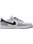 Air Jordan 1 Retro Low Og Leather Unisex Sneaker Hakiki Deri Unisex Günlük Spor Ayakkabı Beyaz Gri 2