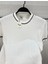 Erkek Beyaz Premium Triko Dokulu Kısa Kollu Bisiklet Yaka Tişört 3