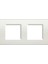 LNA4802M2BI Polimer Plastik Çerçeve, 2+2m, Beyaz 1