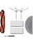 Xiaomi Lydsto R1 / R1A / R1 Pro / S1 Robot Süpürge Silindiri Yan Fırça Hepa Filtre Paspas Pedi Için 8 Adet (Yurt Dışından) 3