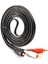 3 Metre - 3.5mm Stereo Aux Erkek To 2 Rca Ses Hoparlör Kablosu- Altın Uç 1