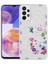 Galaxy A33 5g Kılıf Desenli Sert Silikon Senk Mumila Kapak-White Cat 1