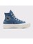Chuck Taylor All Star Lift Kadın Lacivert Denim Platform Sneaker 1