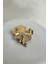 Altın Sarısı Gül Detay Incili Çiçek Broş (4cm) 2