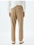 Beli Bağcıklı Viskon Karışımlı Cepli Dikiş Detaylı Chino Eşofman Pantolon 4