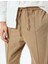 Beli Bağcıklı Viskon Karışımlı Cepli Dikiş Detaylı Chino Eşofman Pantolon 5