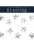 Klassıqe® | 6 mm Gümüş Metal Yıldız Figürlü Ütüyle Yapışan Hotfix Taş (Punk, Rock, Tekstil, Aksesuar Süsleme) 1