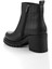 Siyah Siyah Hakiki Deri Kadın Bot & Bootie K02040500303 3