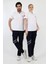 Acil Sağlık Yakalı Unisex Tshirt Kısa Kol Nakışlı - Beyaz 4
