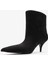 Nuvıa Siyah Süet Sivri Burunlu Kadın Topuklu Bot 4